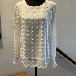 Blooming Jelly Dressy Blouse in Feminine Romantic White SizeM Victorian Inspired